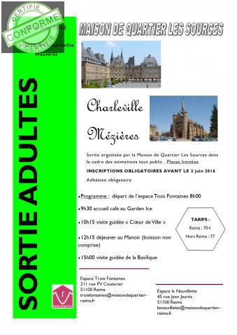 journée découverte de Charleville méziéres à Reims