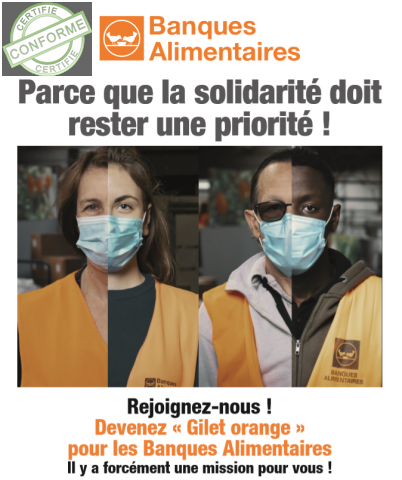 Devenir bénévole Gilet Orange aux Banques Alimentaire ! à Bourg-en-bresse