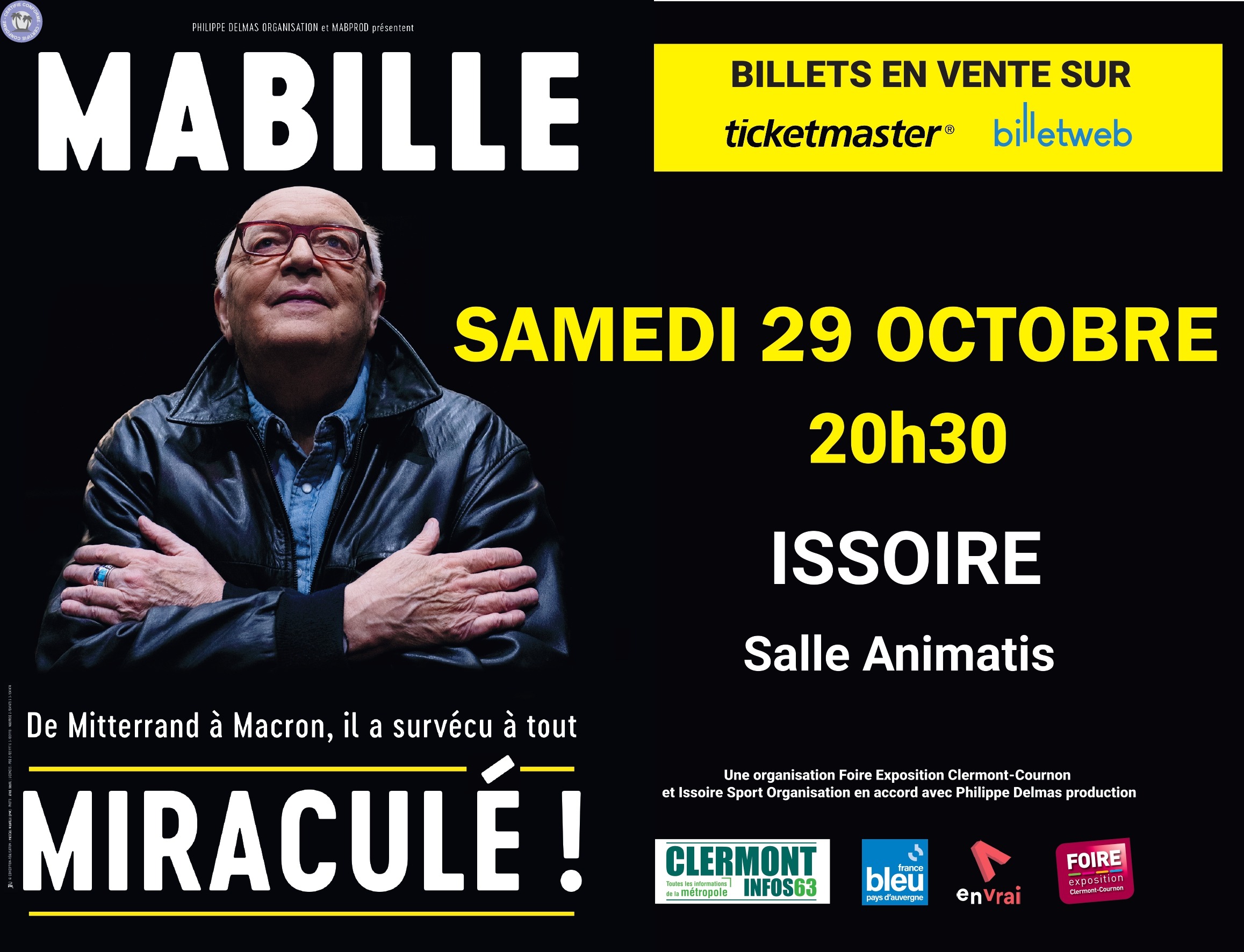 Bernard Mabille - Spectacle Miraculé à Issoire