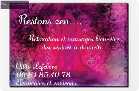 relaxation et massages bien-être des séniors à domicile à Beaucaire