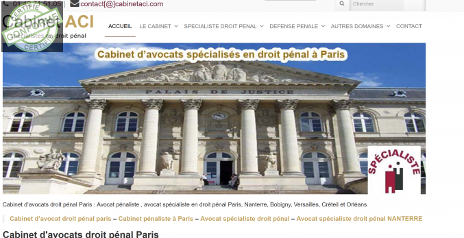 cabinet d'avocats spécialisé en droit pénal à Paris à Paris